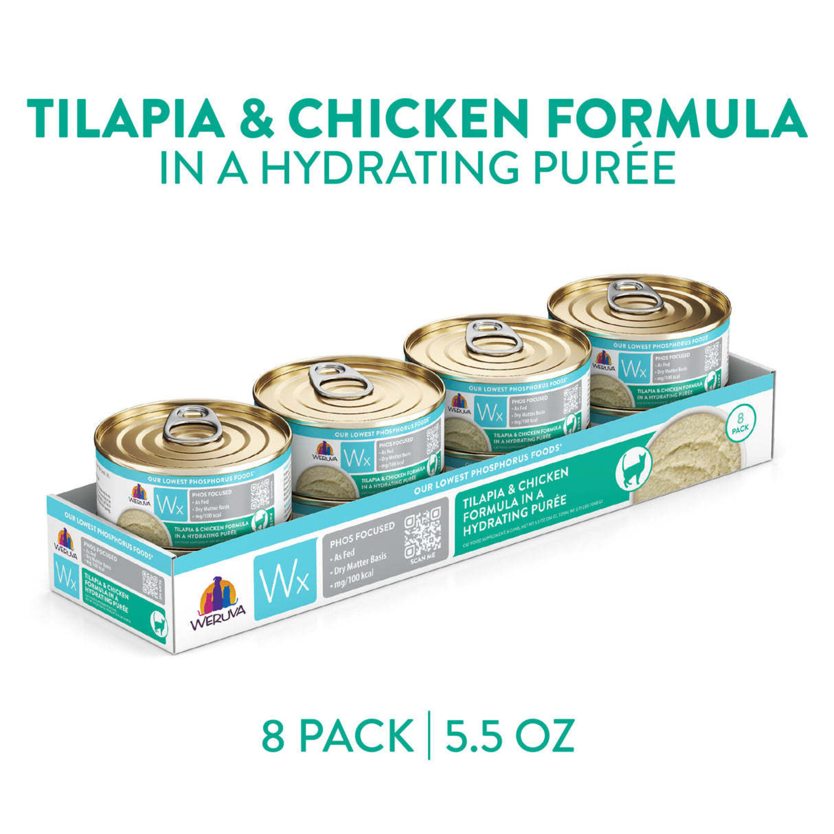Weruva Wx Phos Focused Tilapia & Chicken Formula in a Hydrating Puree