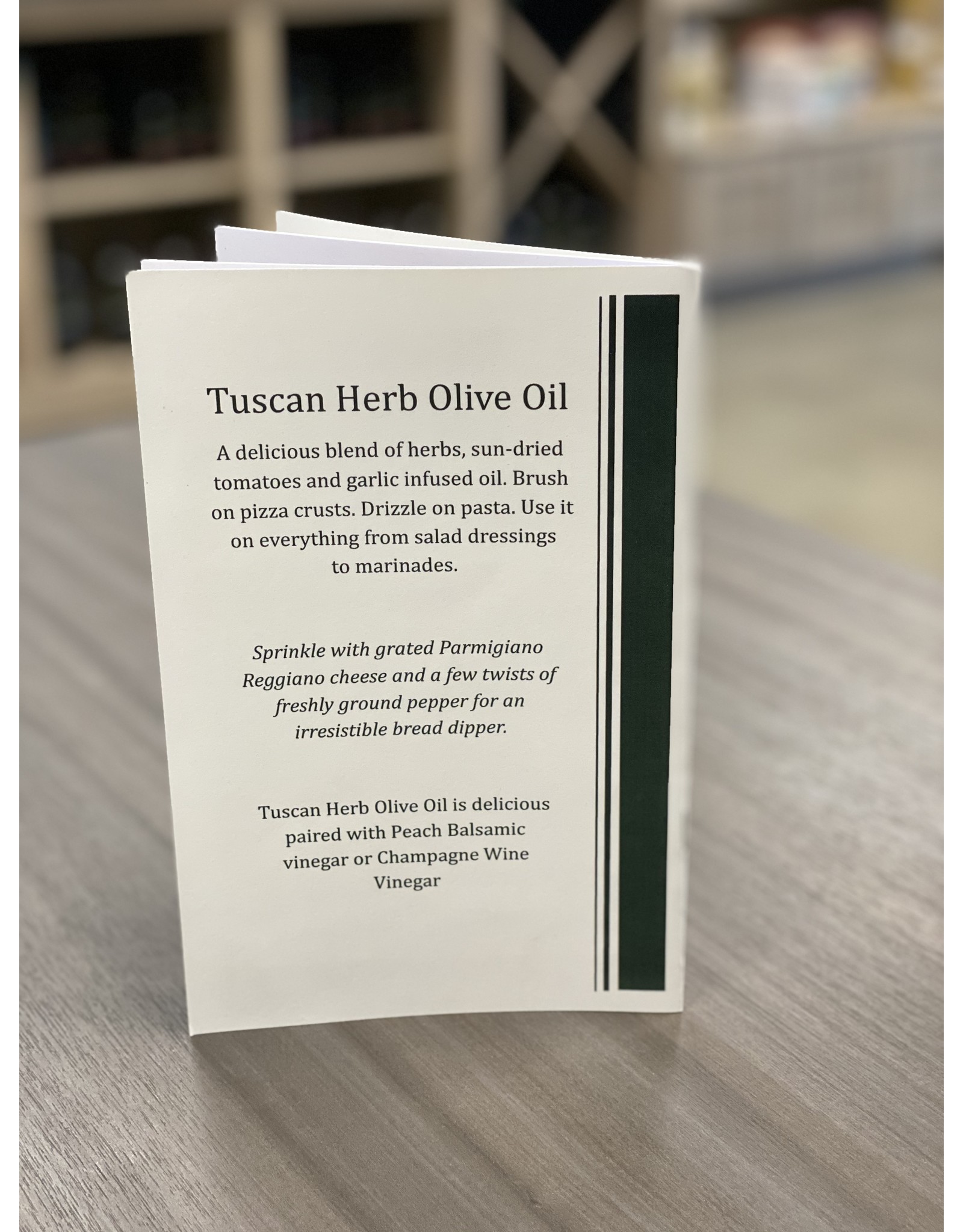 Tuscan Herb Olive Oil Recipe Book