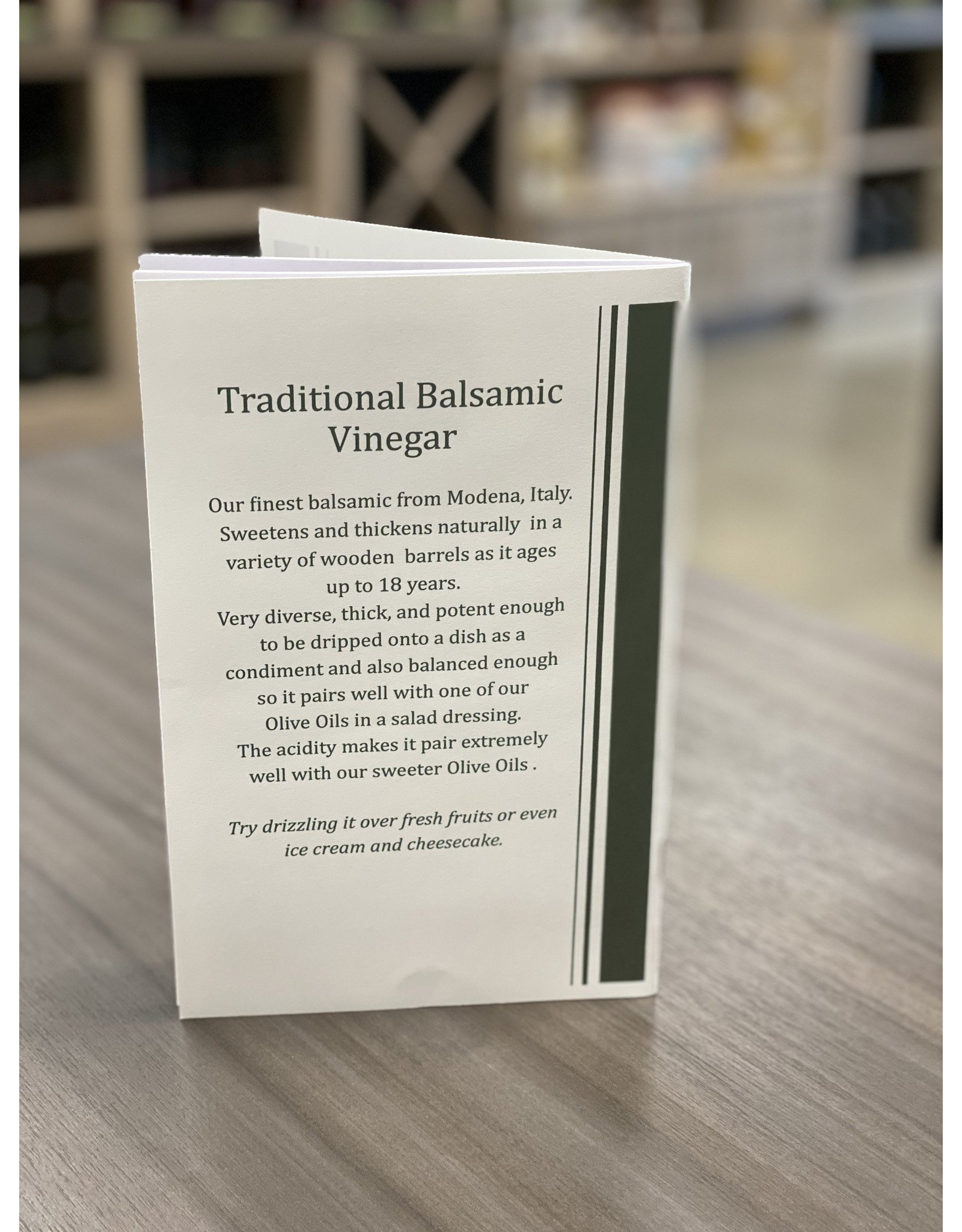 Traditional Balsamic Recipe Book