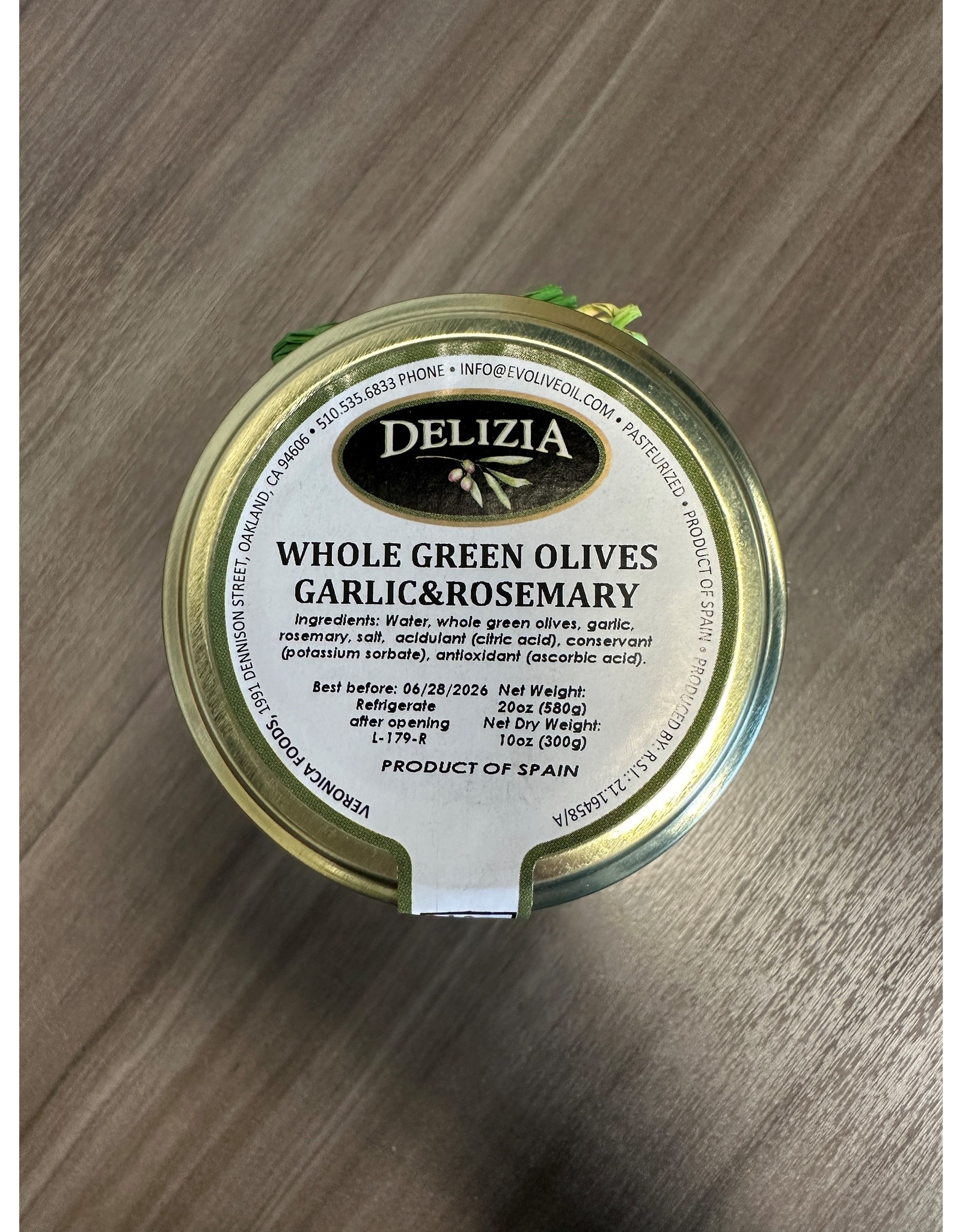 Olives Stuffed with Garlic & Rosemary