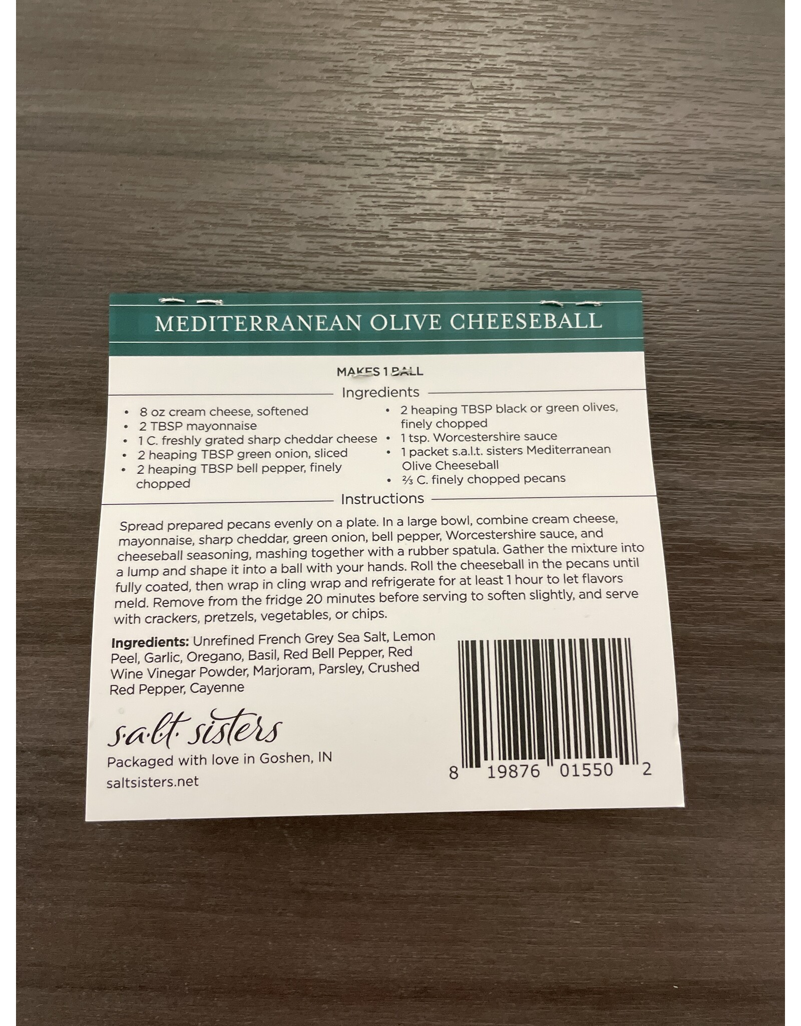 Mediterranean Olive Cheeseball