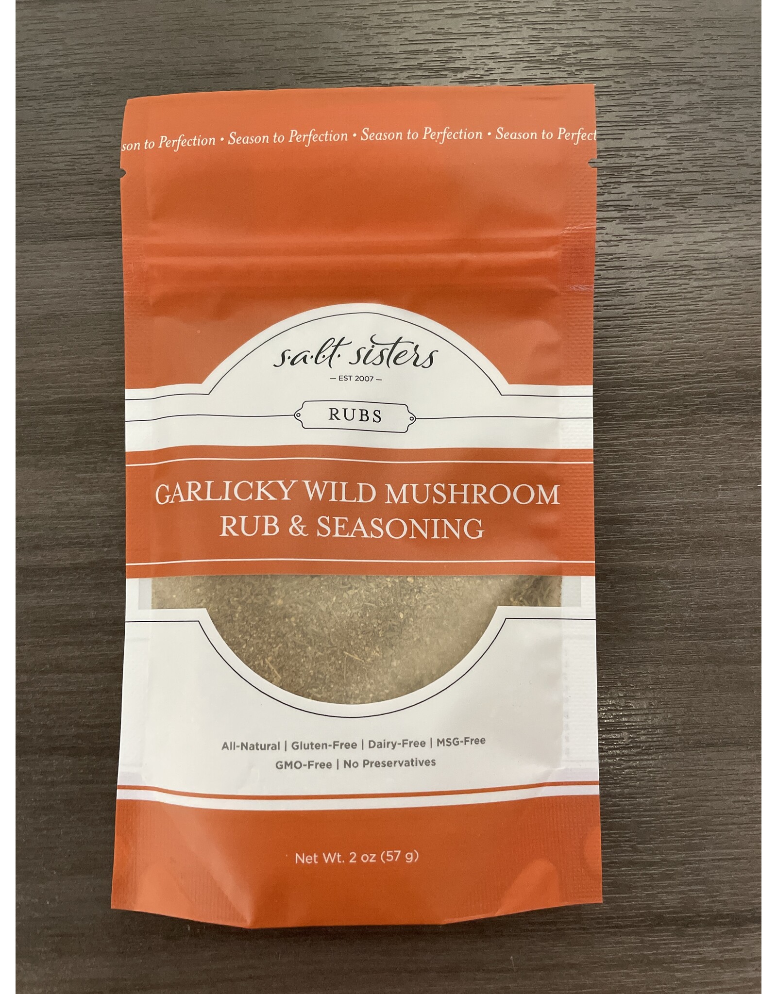 Orange Garlicky Wild Mushroom Rub & Seasoning