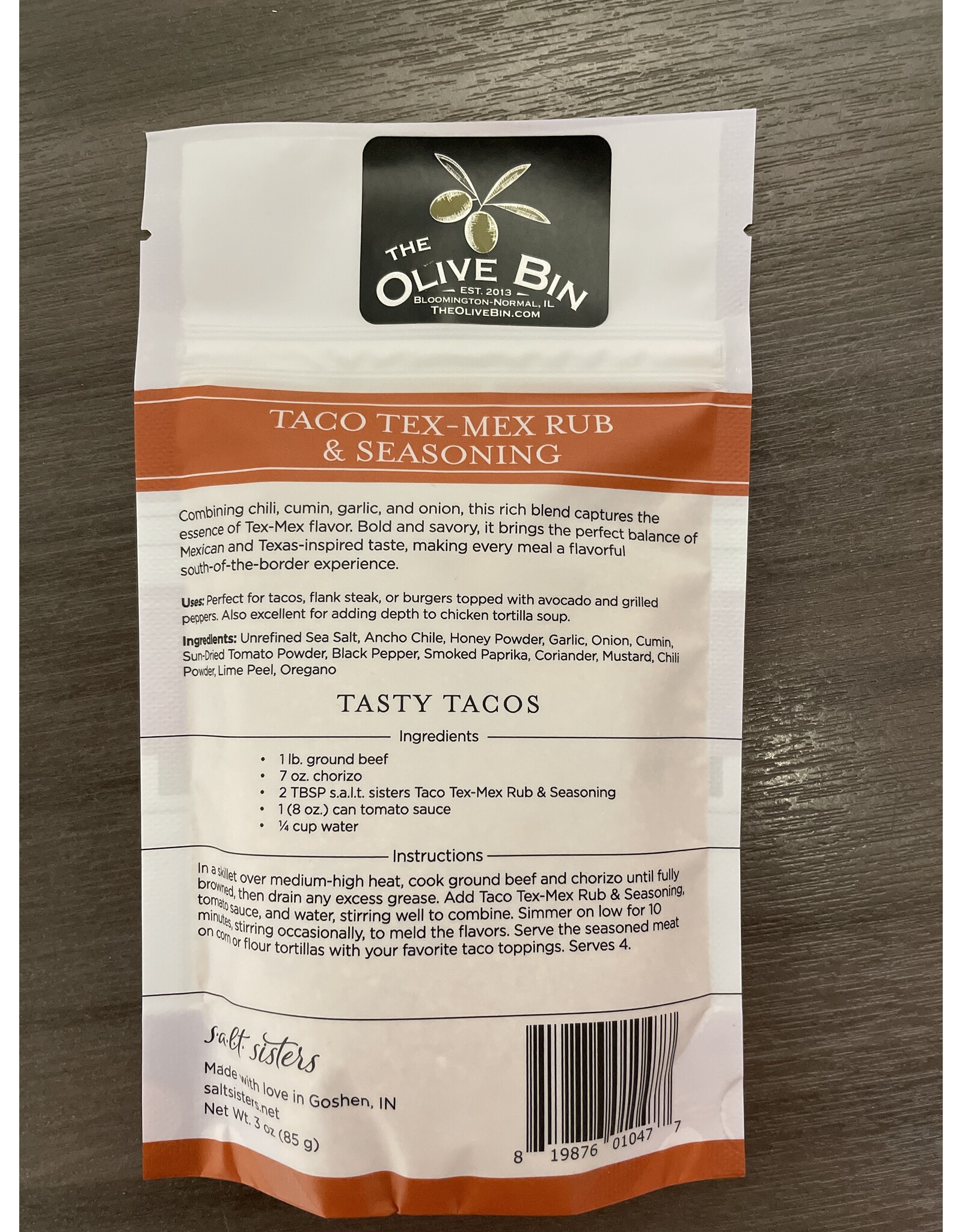 Orange Taco Tex Mex Rub & Seasoning
