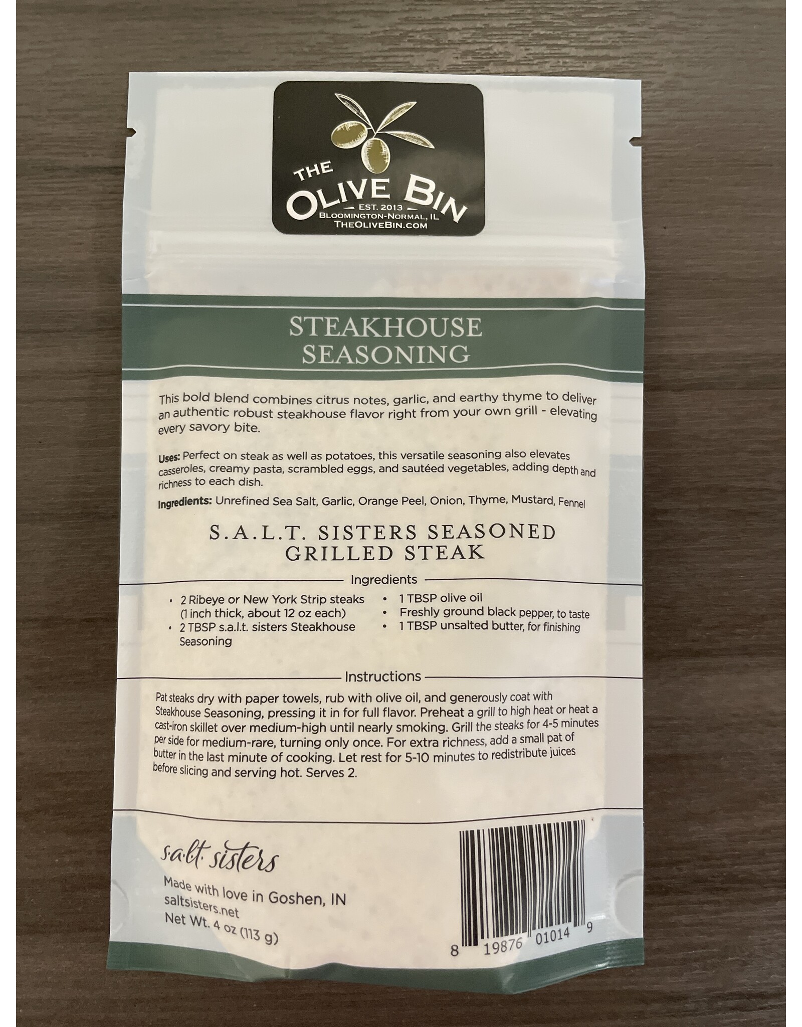 Green Steakhouse Seasoning