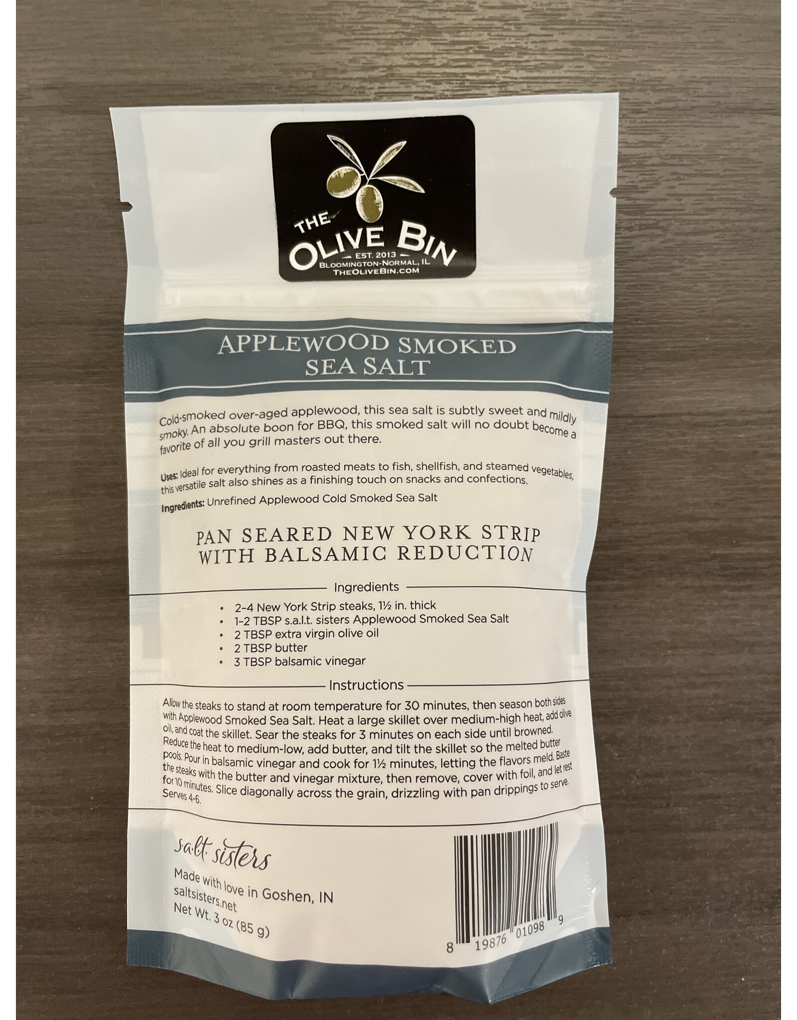 Blue Applewood Smoked Sea Salt