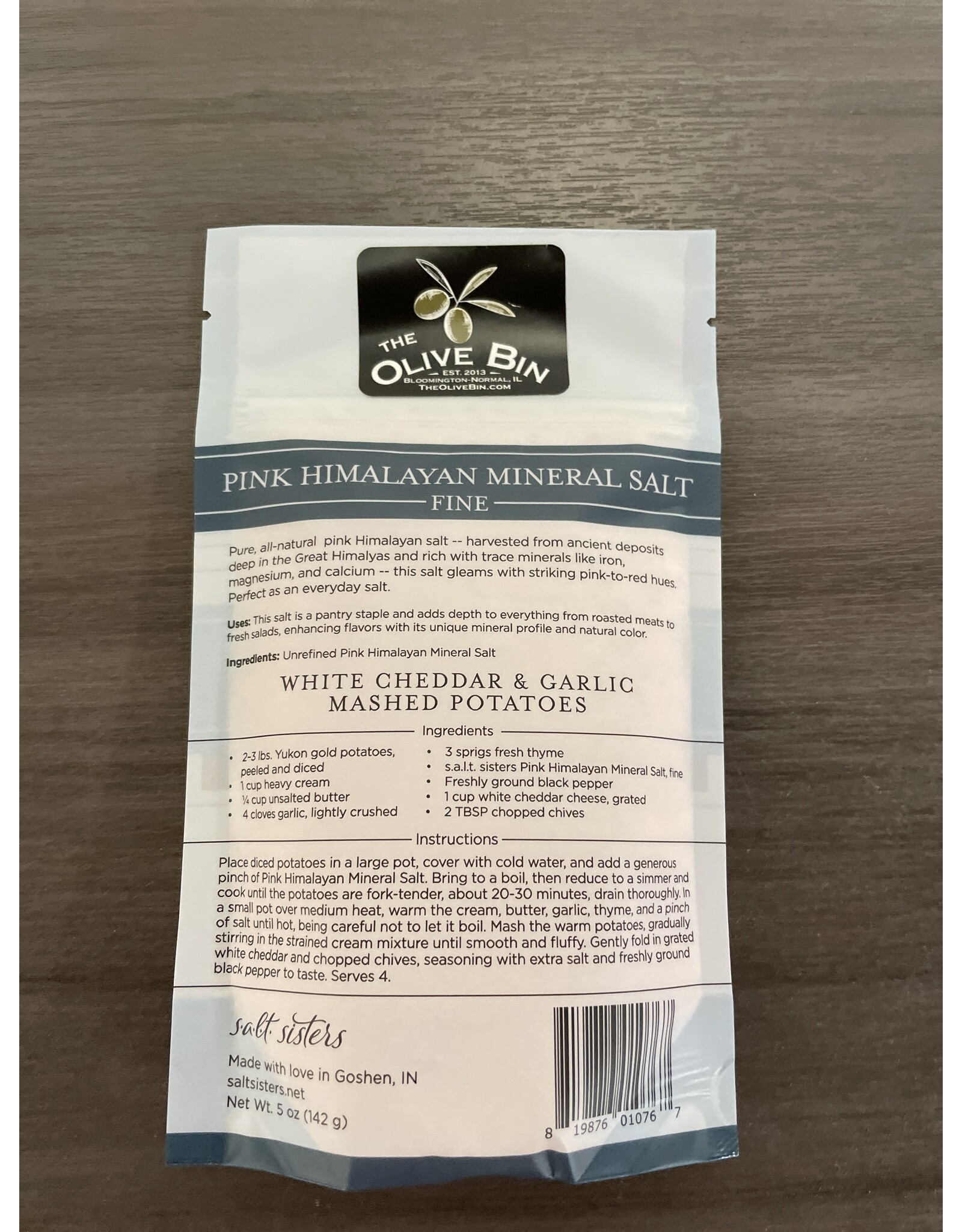 Blue Pink Himalayan Mineral Salt, fine