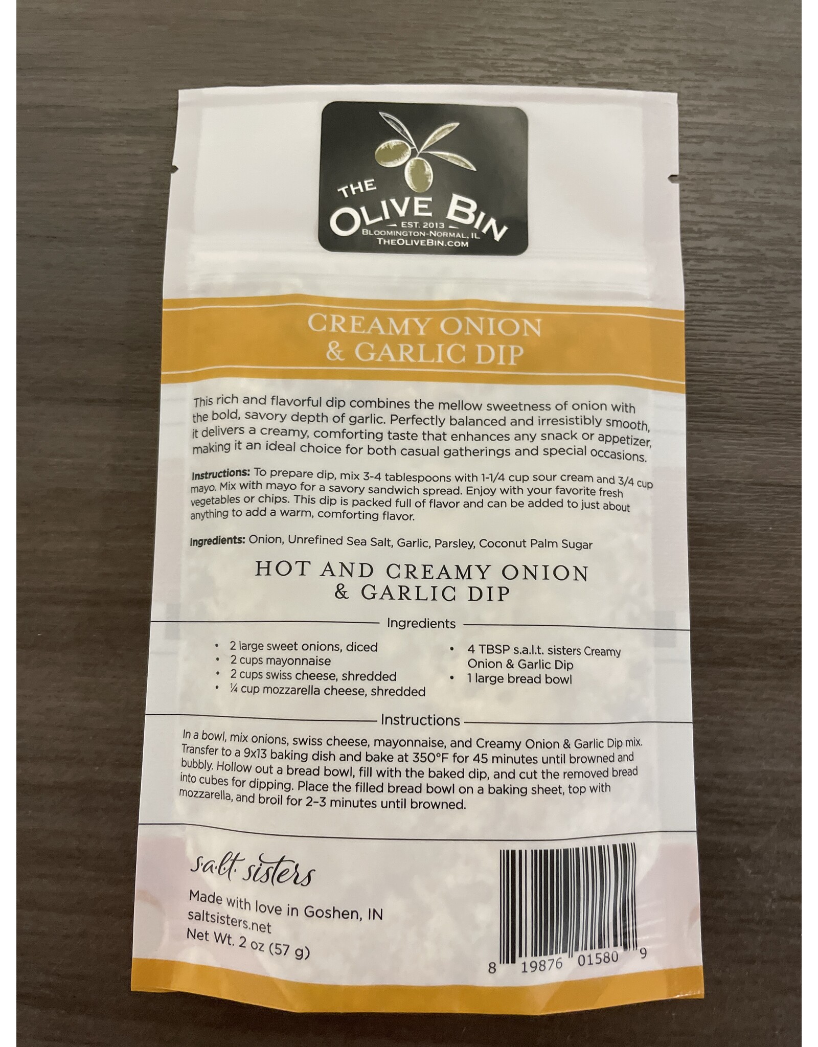 Yellow Creamy Onion & Garlic Dip