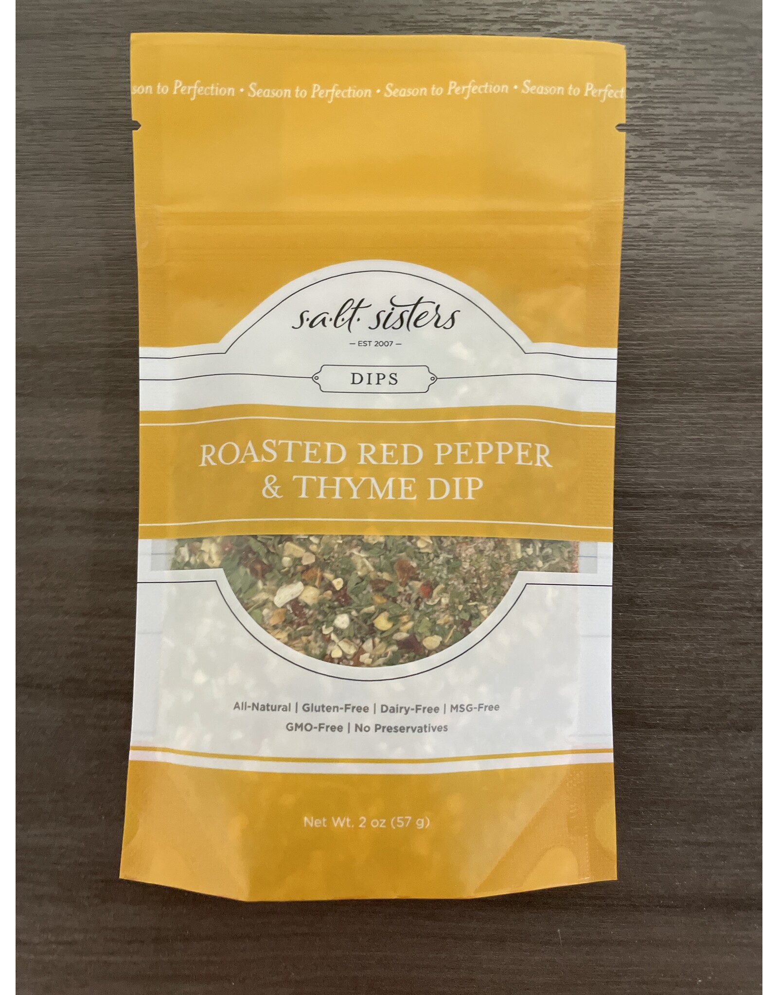 Yellow Roasted Red Pepper & Thyme Dip