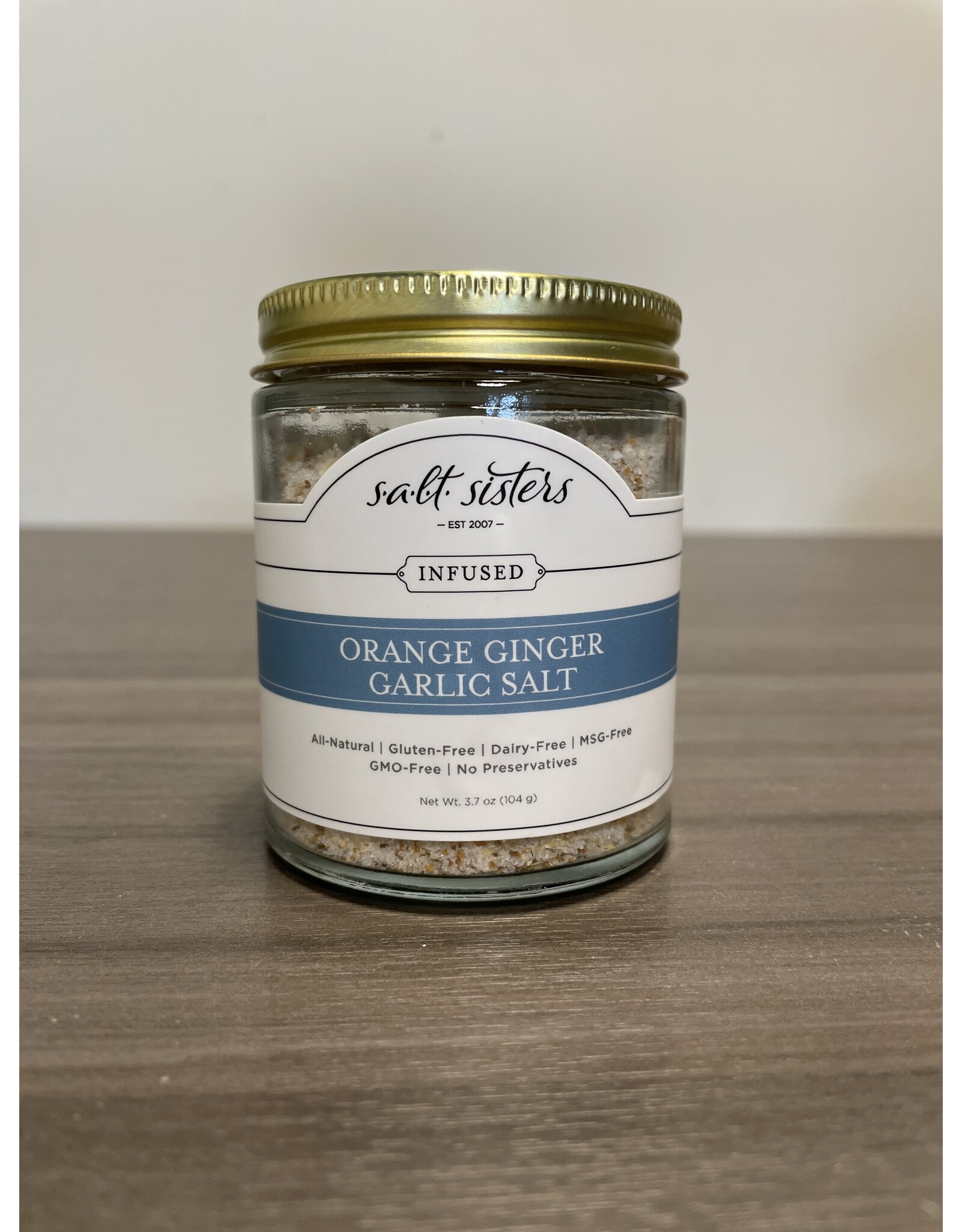 Orange Ginger Garlic Sea Salt Jar