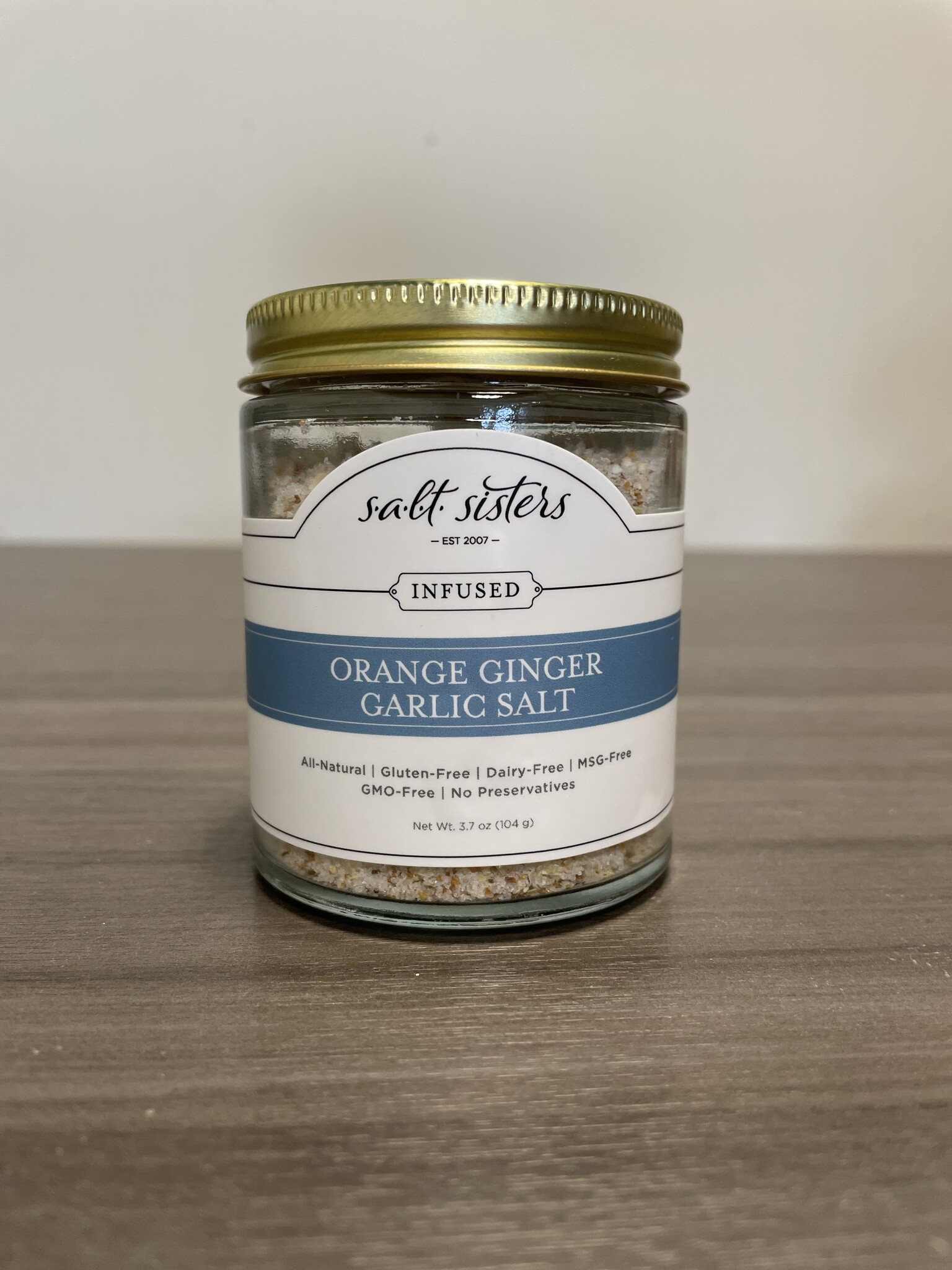 Orange Ginger Garlic Sea Salt Jar