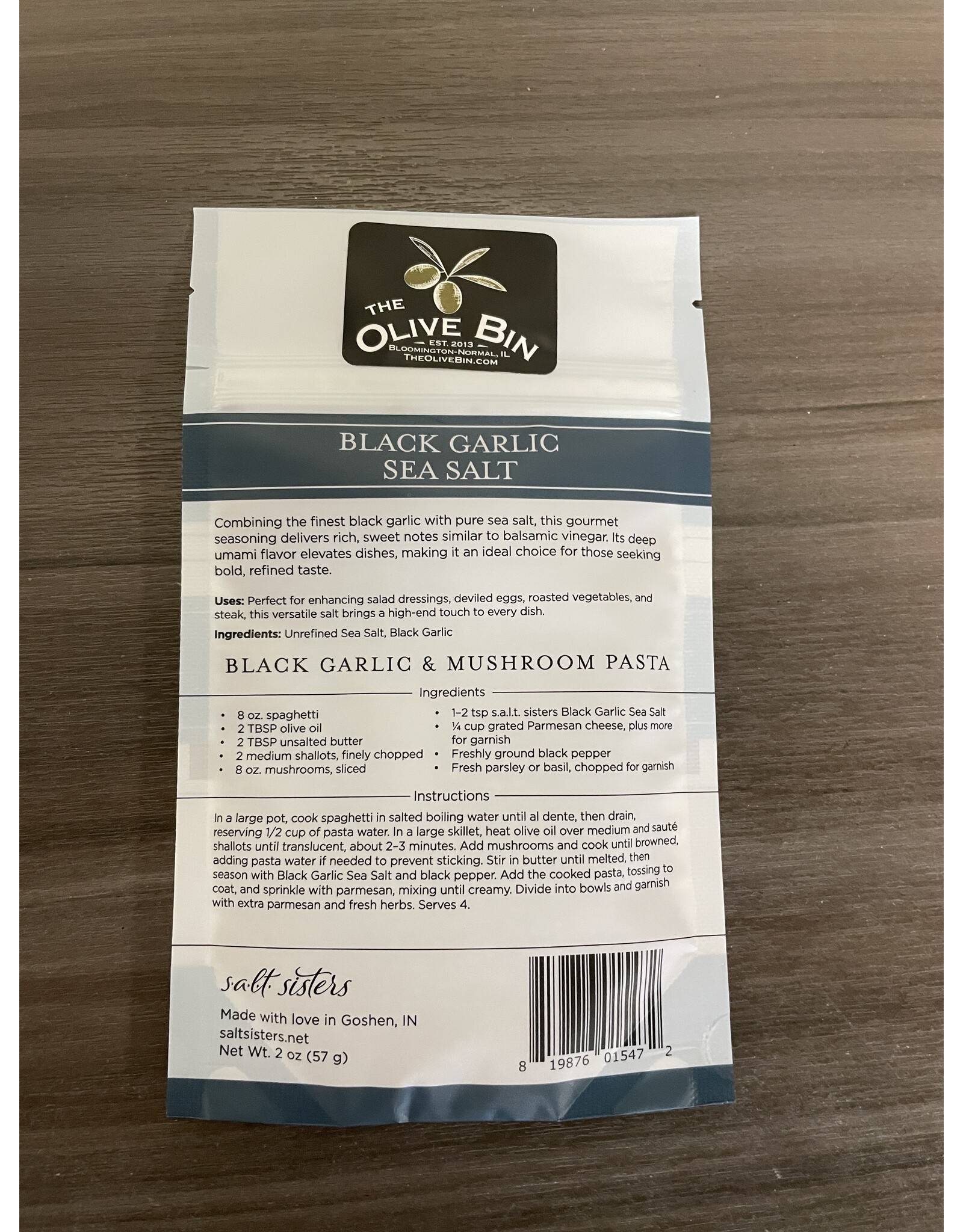 Blue Black Garlic Sea Salt