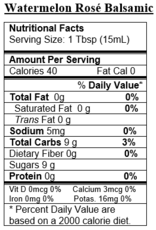 Watermelon Rosé White Balsamic Watermelon Rosé White Balsamic