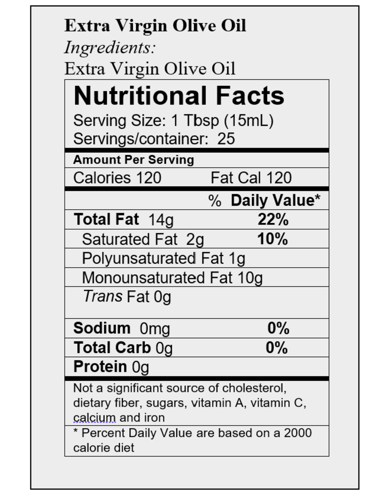 EVOO Arbequina (Chile)
