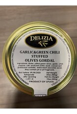 Olives Stuffed with Garlic & Green Chili