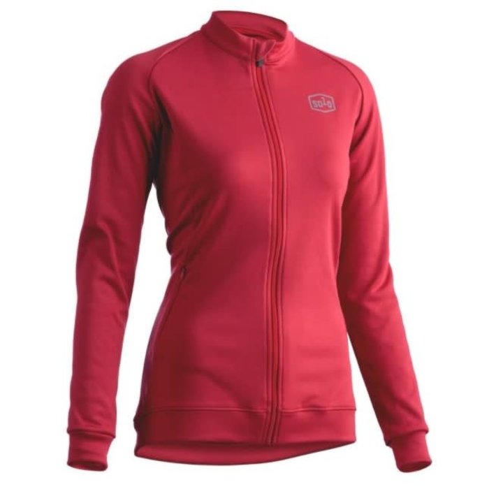 SOLO SOLO LADIES WINTER JERSEY WINE RED
