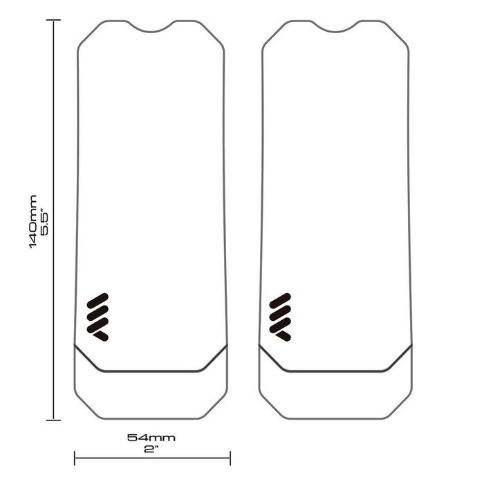 ALL MOUNTAIN STYLES AMS CRANK PROTECTION CLEAR / SILVER
