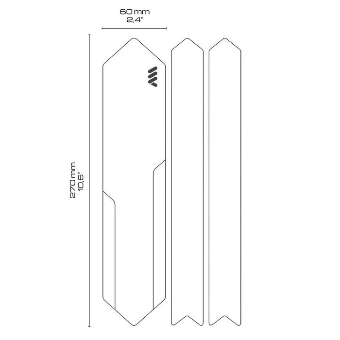 ALL MOUNTAIN STYLES AMS HONEYCOMB CHAIN GUARD CLEAR / SILVER