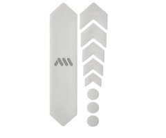 ALL MOUNTAIN STYLES AMS HONEYCOMB FRAME SKINS BASIC PROTECTION CLEAR / SILVER