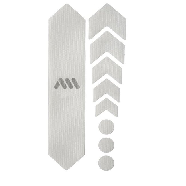 AMS HONEYCOMB FRAME SKINS BASIC PROTECTION CLEAR / SILVER