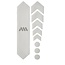 AMS HONEYCOMB FRAME SKINS BASIC PROTECTION CLEAR / SILVER