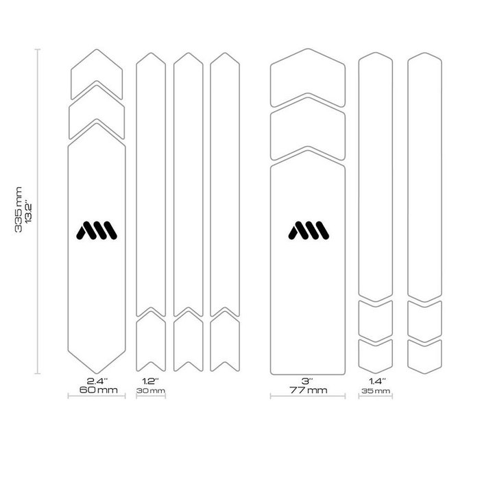 ALL MOUNTAIN STYLES AMS HONEYCOMB FRAME SKINS FULL PROTECTION