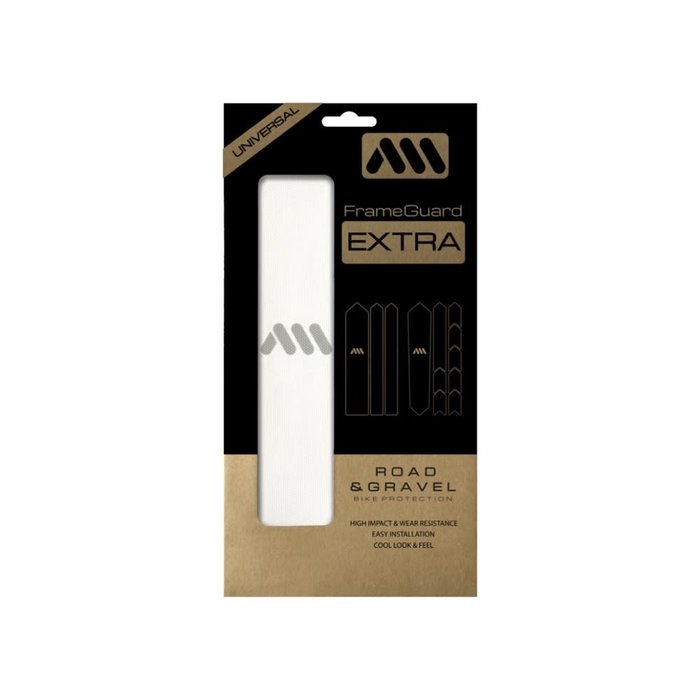 ALL MOUNTAIN STYLES AMS HONEYCOMB FRAME SKINS ROAD / GRAVEL CLEAR / SILVER