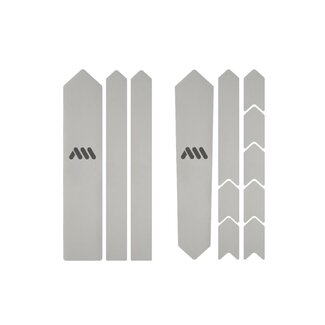 ALL MOUNTAIN STYLES AMS HONEYCOMB FRAME SKINS ROAD / GRAVEL CLEAR / SILVER