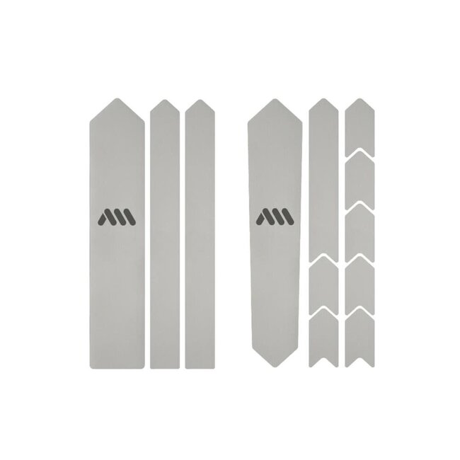AMS HONEYCOMB FRAME SKINS ROAD / GRAVEL CLEAR / SILVER