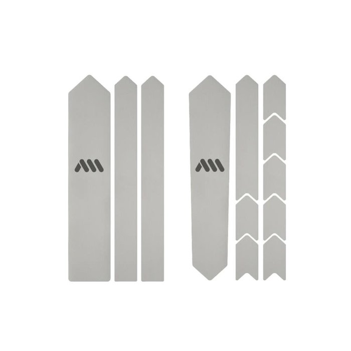 ALL MOUNTAIN STYLES AMS HONEYCOMB FRAME SKINS ROAD / GRAVEL CLEAR / SILVER