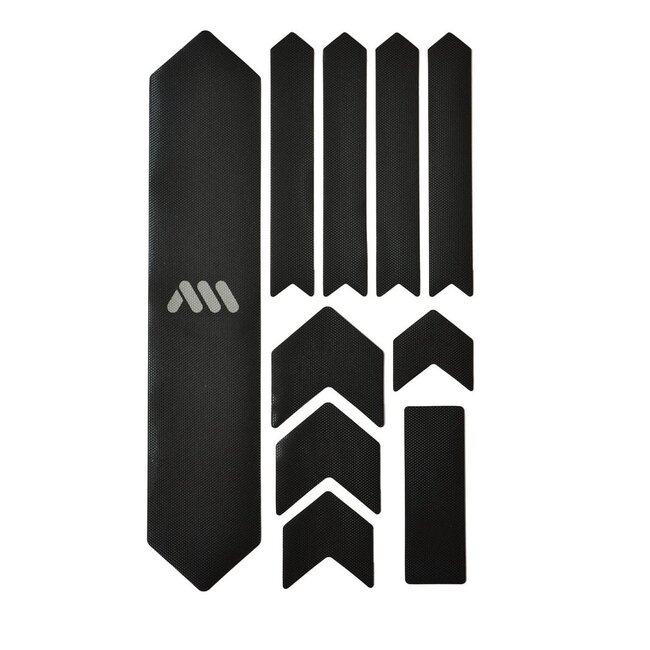 AMS HONEYCOMB FRAME SKINS EXTRA PROTECTION  BLACK / SILVER