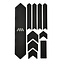AMS HONEYCOMB FRAME SKINS EXTRA PROTECTION  BLACK / SILVER