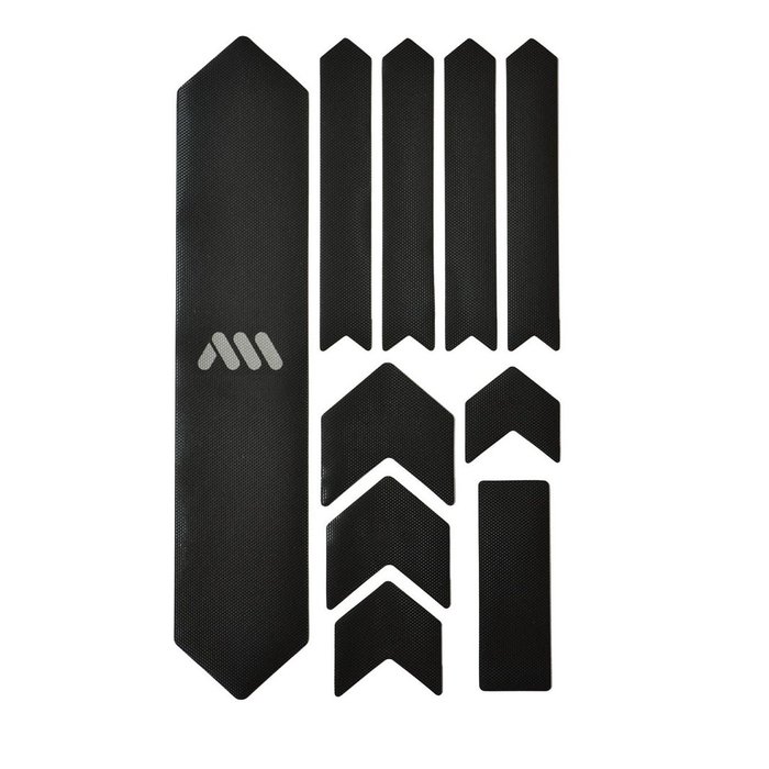 ALL MOUNTAIN STYLES AMS HONEYCOMB FRAME SKINS EXTRA PROTECTION  BLACK / SILVER