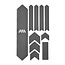 ALL MOUNTAIN STYLES AMS HONEYCOMB FRAME SKINS EXTRA PROTECTION SILVER / WHITE