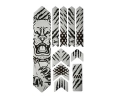 ALL MOUNTAIN STYLES AMS HONEYCOMB FRAME SKINS EXTRA PROTECTION  PITBULL BLACK