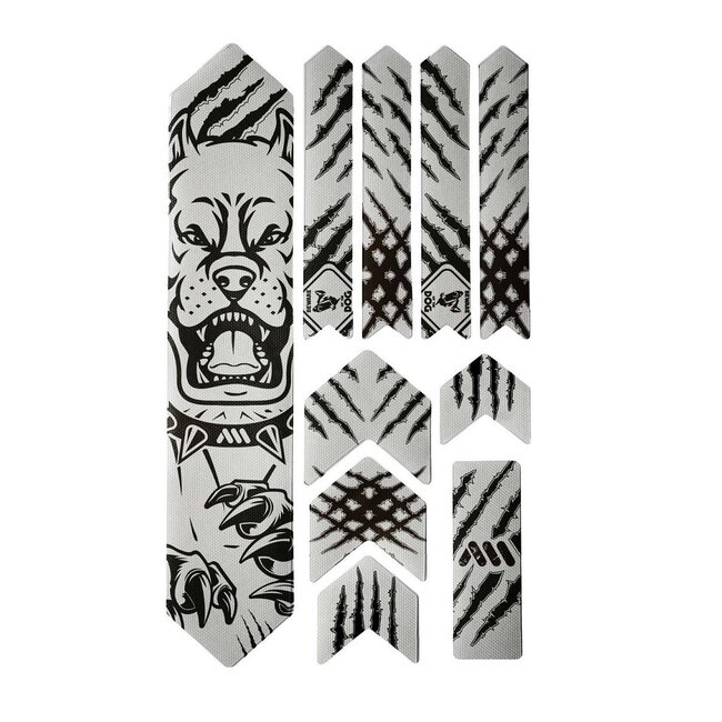 AMS HONEYCOMB FRAME SKINS EXTRA PROTECTION  PITBULL BLACK