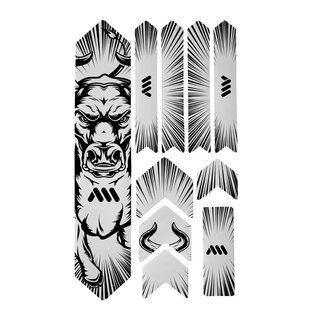 ALL MOUNTAIN STYLES AMS HONEYCOMB FRAME SKINS EXTRA PROTECTION  BULL BLACK