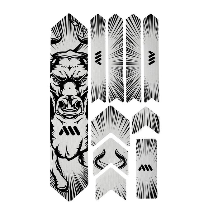 ALL MOUNTAIN STYLES AMS HONEYCOMB FRAME SKINS EXTRA PROTECTION  BULL BLACK