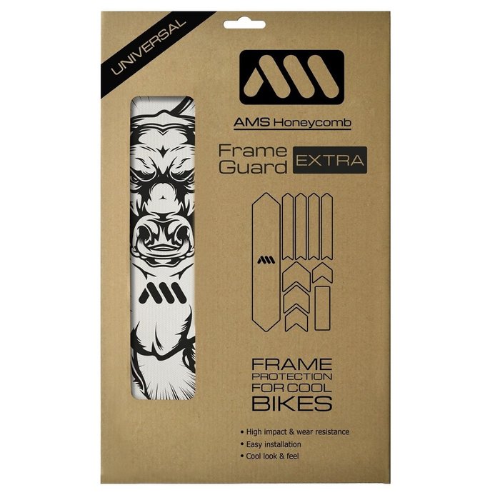 ALL MOUNTAIN STYLES AMS HONEYCOMB FRAME SKINS EXTRA PROTECTION  BULL BLACK