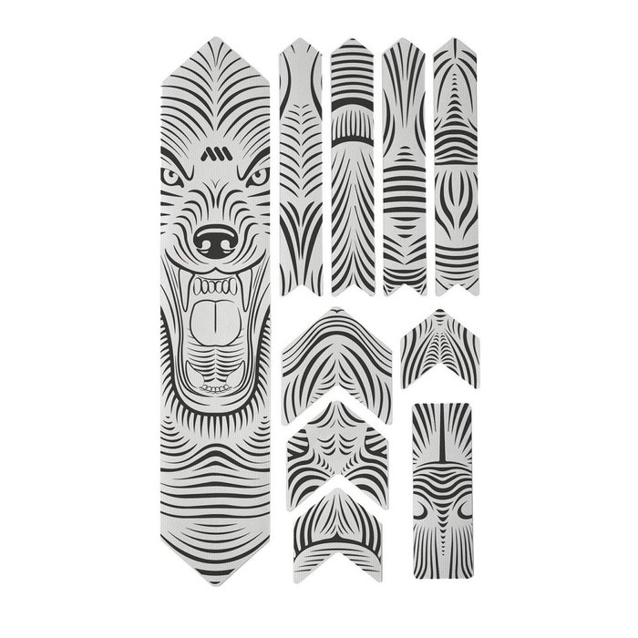 ALL MOUNTAIN STYLES AMS HONEYCOMB FRAME SKINS EXTRA PROTECTION WOLF