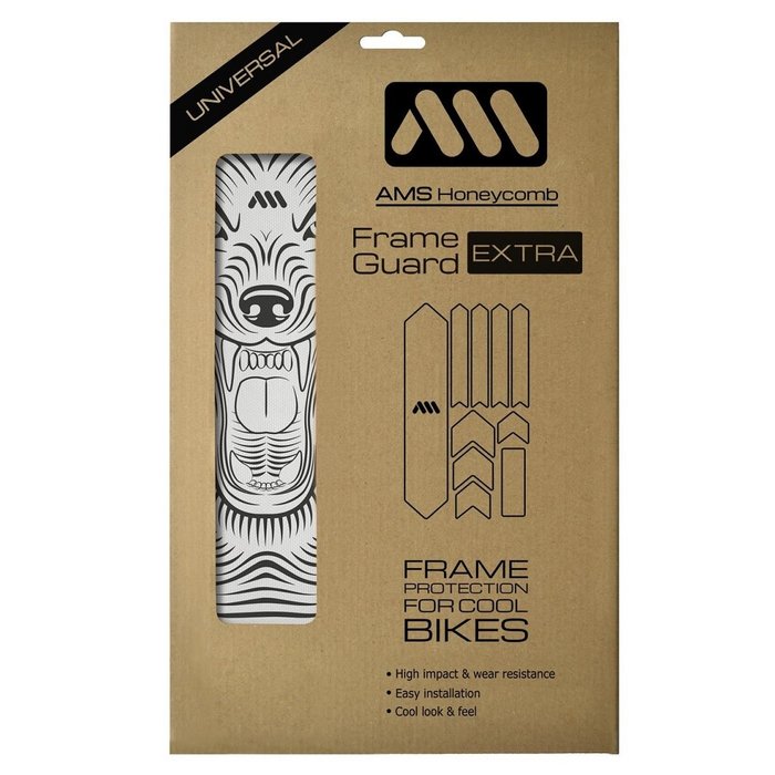 ALL MOUNTAIN STYLES AMS HONEYCOMB FRAME SKINS EXTRA PROTECTION WOLF