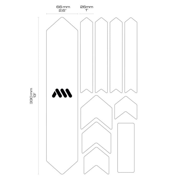 ALL MOUNTAIN STYLES AMS HONEYCOMB FRAME SKINS EXTRA PROTECTION APE