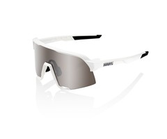 100% 100% S3 SUNGLASSES WHITE / HIPER SILVER SUNGLASSES