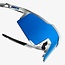 100% 100% SPEEDCRAFT MATT WHITE / HIPER BLUE LENSE SUNGLASSES