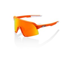 100% 100% S3 NEON ORANGE / HIPER RED LENSE SUNGLASSES