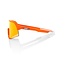 100% 100% S3 NEON ORANGE / HIPER RED LENSE SUNGLASSES