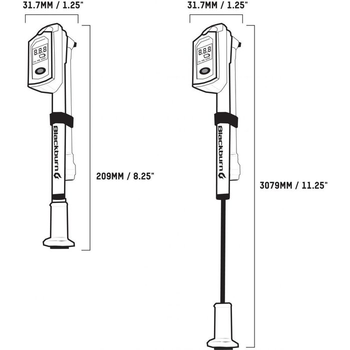 BLACKBURN BLACKBURN HONEST DIGITAL SHOCK PUMP