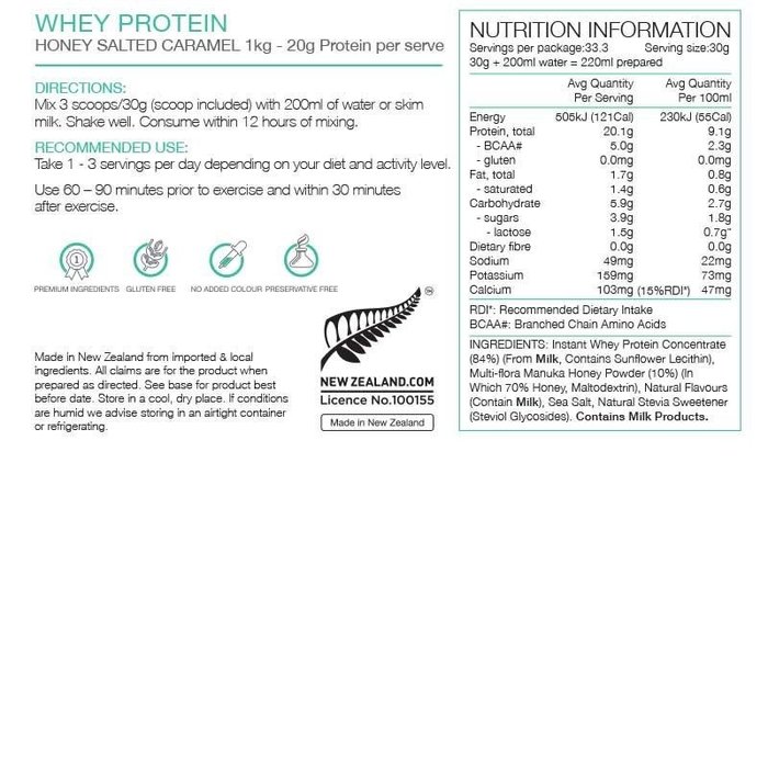 PURE PURE WHEY PROTEIN HONEY SALTED CARAMEL