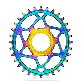 ABSOLUTE BLACK ABSOLUTE BLACK SHIMANO M9100 OVAL CHAIN RING DM BOOST PVD