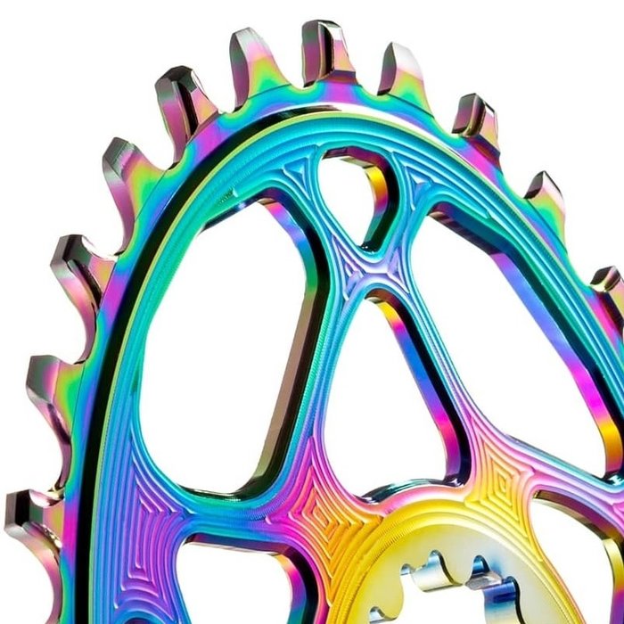 ABSOLUTE BLACK ABSOLUTE BLACK SHIMANO M9100 OVAL CHAIN RING DM BOOST PVD