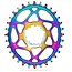 ABSOLUTE BLACK SRAM OVAL CHAIN RING DM BOOST PVD